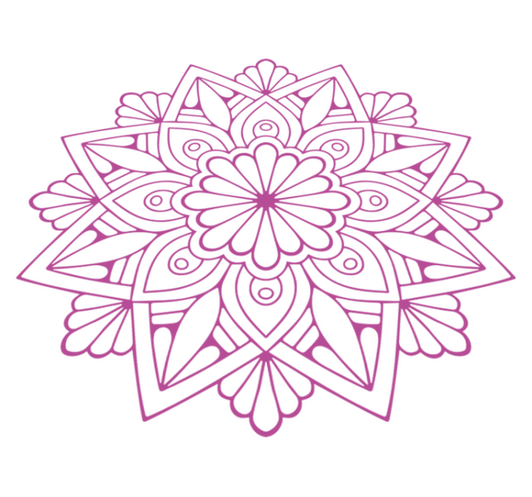 Utsøkt botanisk element vinyl teppe geometrisk - Tenstickers