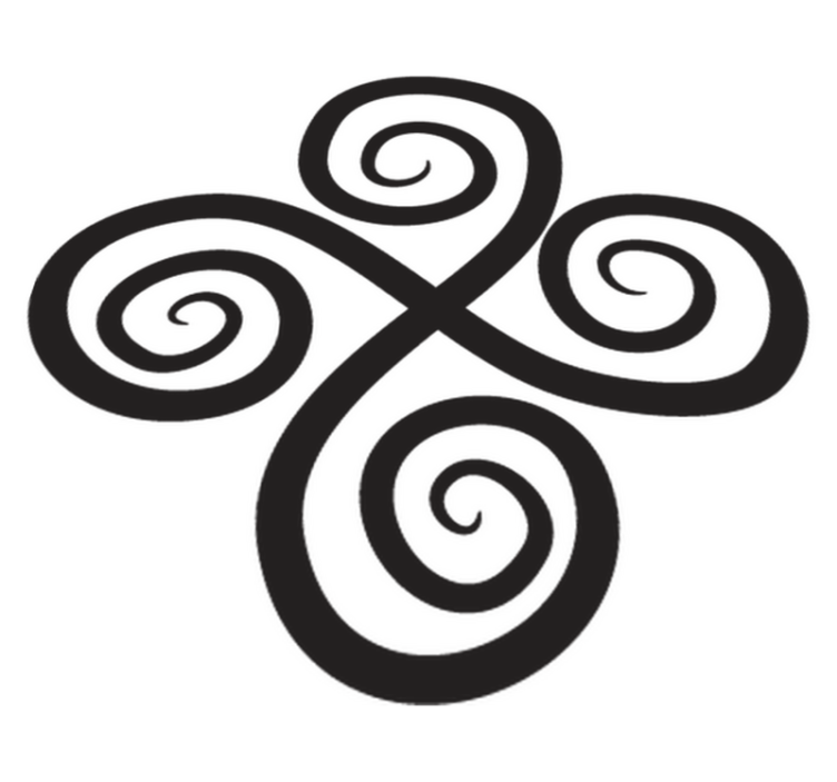 Vinyl teppe geometrisk elegant spinn element - Tenstickers