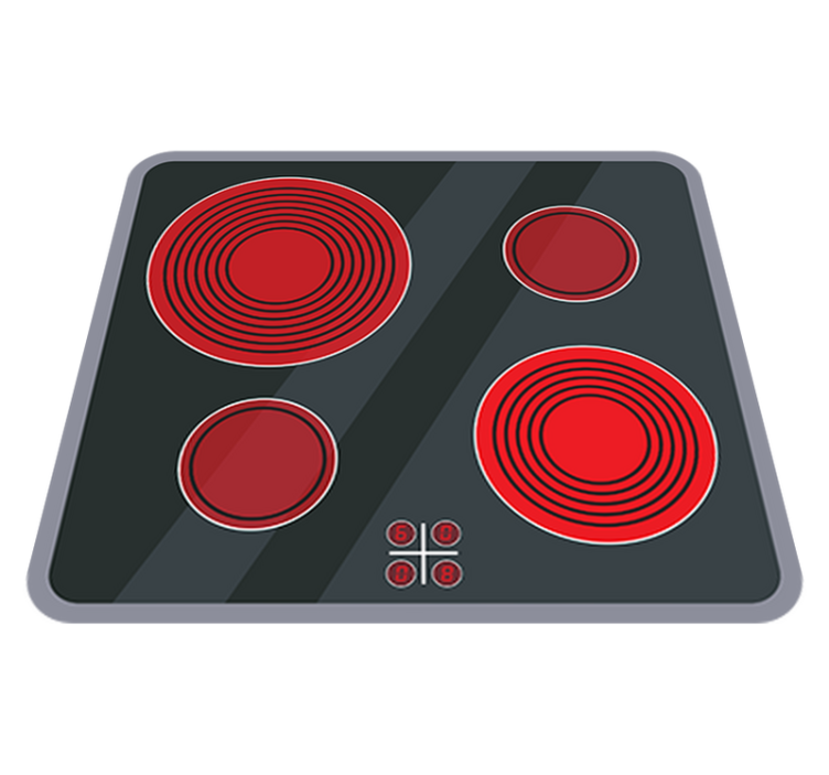 Vinyl teppe spedbarn keramisk kjøkken - Tenstickers