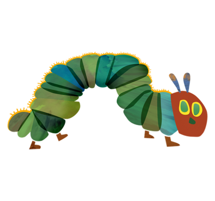 Vinyl teppe spedbarn rupe nimmersatt - Tenstickers