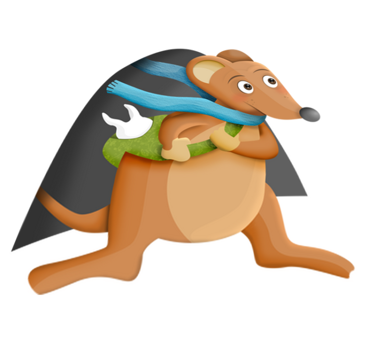 Tannmus vinyl teppe spedbarn - Tenstickers