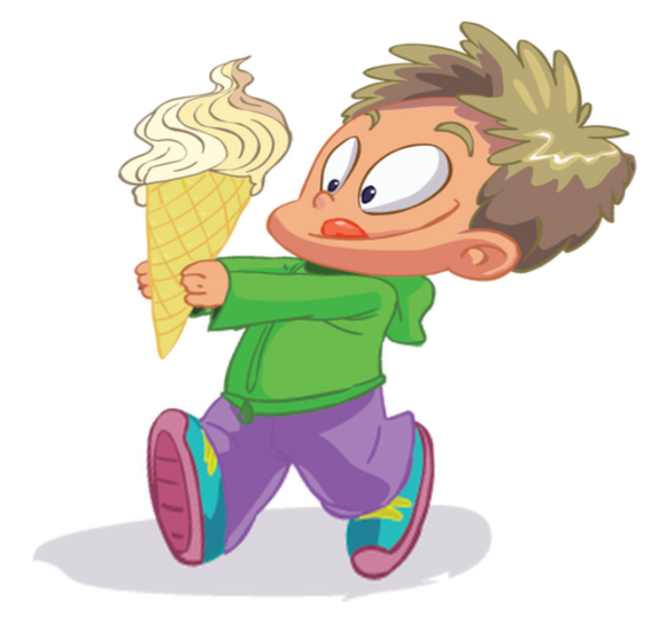 Vinyl teppe spedbarn gutt med kornett - Tenstickers