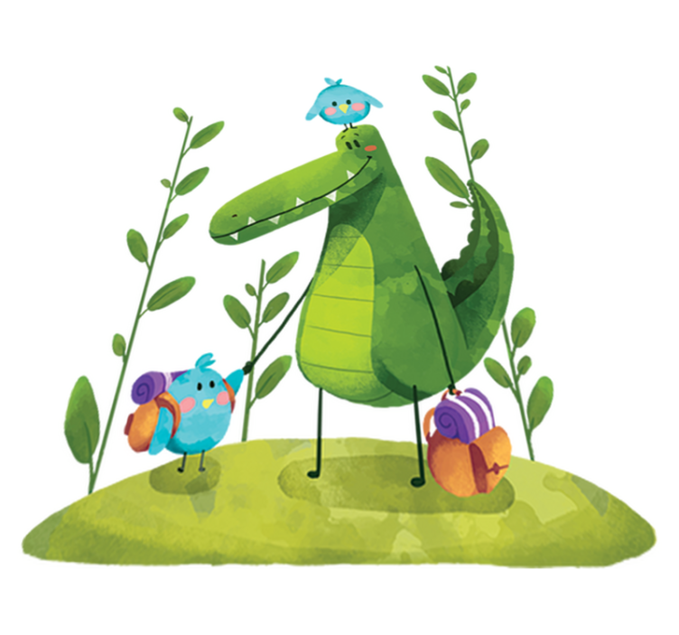 Svampvenner vinyl teppe spedbarn - Tenstickers