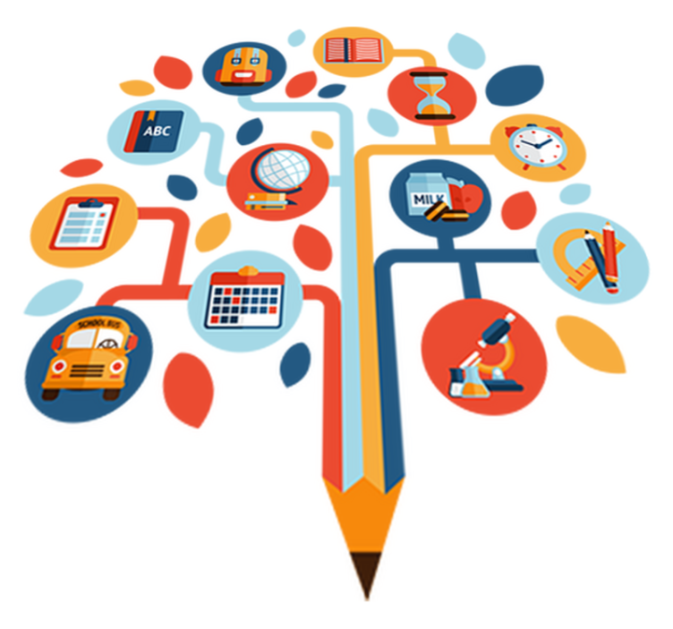 Vinyl teppe spedbarn vitenskapstre - Tenstickers