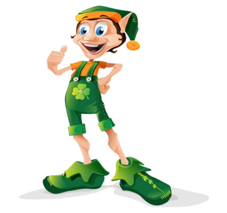 Clover elf vinyl teppe spedbarn - Tenstickers