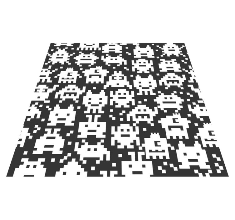 Vinyl teppe spedbarn videospillmonstre - Tenstickers