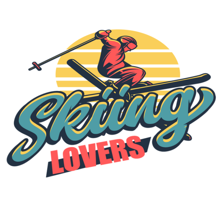 Vinyl teppe soverom for ski-entusiaster - Tenstickers