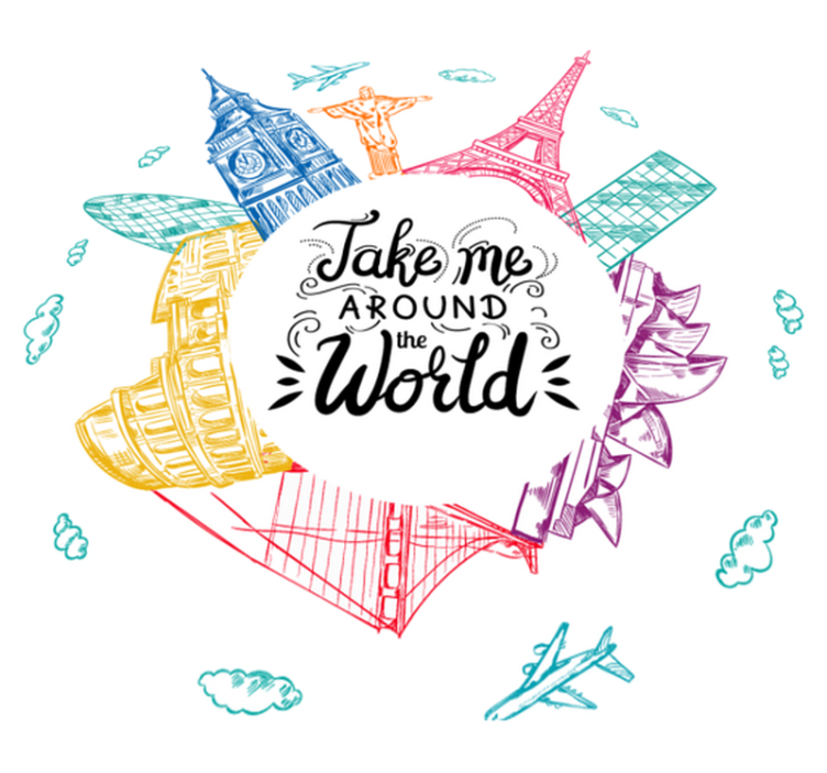 Vinyl teppe soverom edelstener fra hele verden - Tenstickers