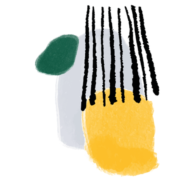 Rianning abstrakt kunst vinyl teppe soverom - Tenstickers