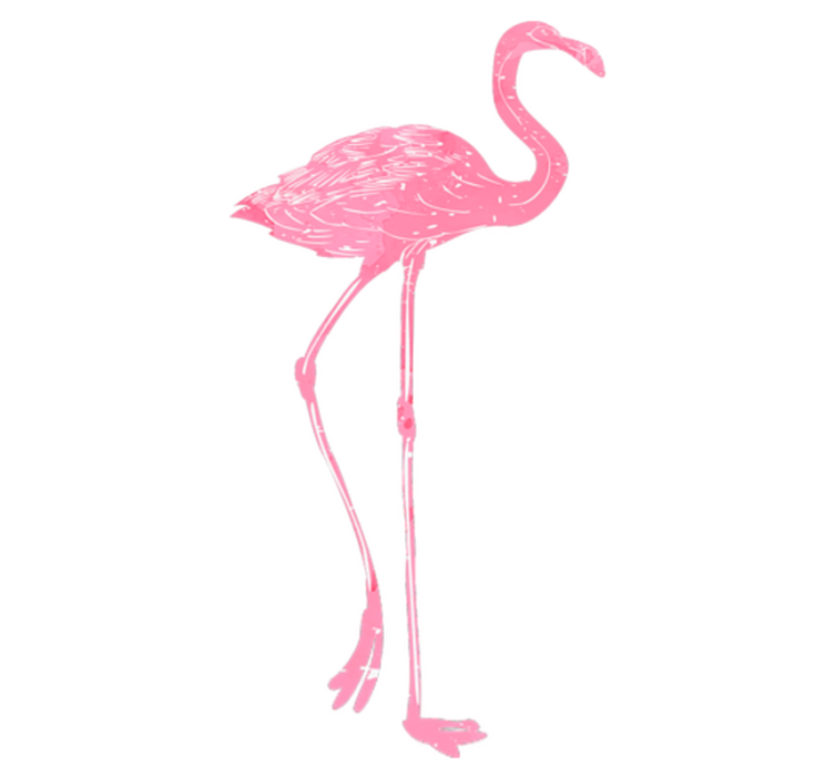 Vinyl teppe soverom flamenco akvarell - Tenstickers