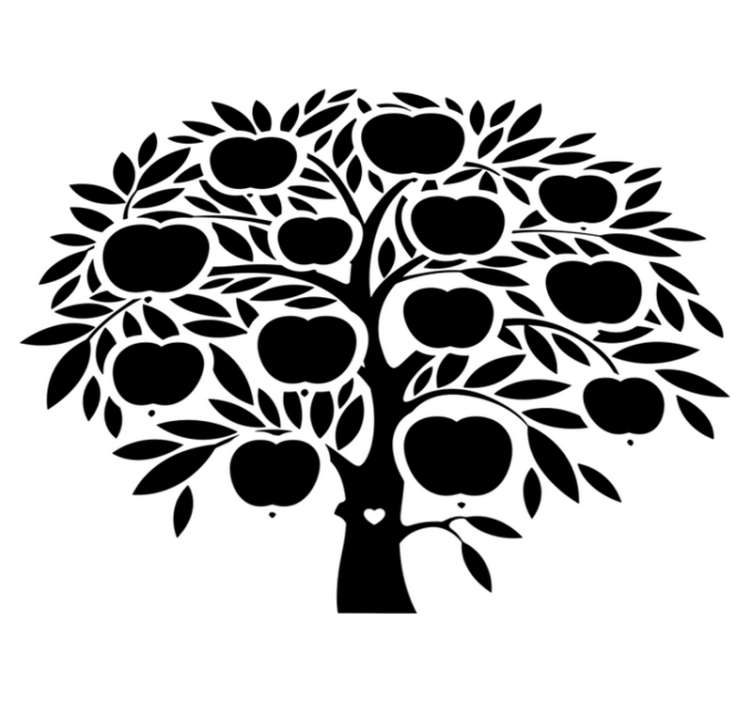 Vinyl teppe soverom slektsnavn - Tenstickers