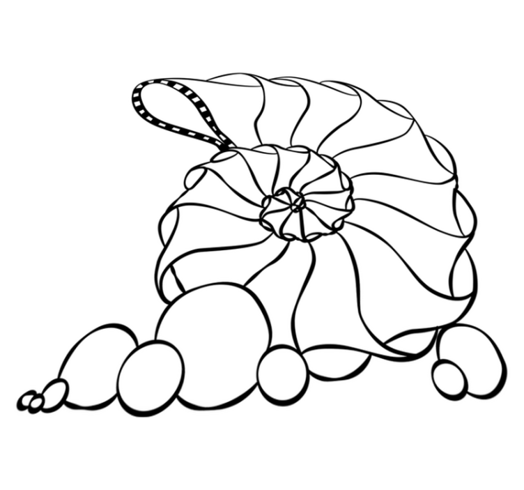 Vinyl teppe soverom sjøskjell - Tenstickers