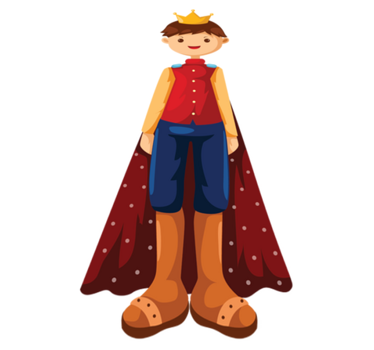 Vinyl teppe spedbarn kongelig illustrasjon - Tenstickers