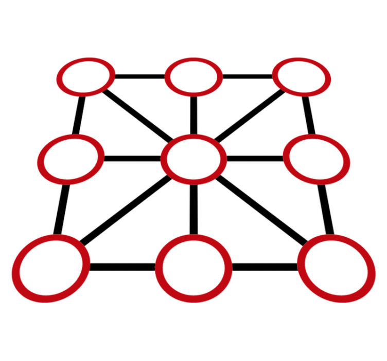 Vinyl teppe spill kryss og bolle - Tenstickers