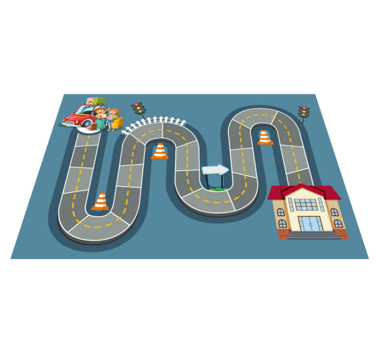 Vinyl teppe spill brettspillvei - Tenstickers