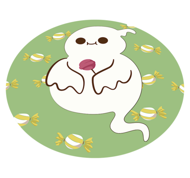 Vinyl teppe spedbarn morsom spøkelse - Tenstickers