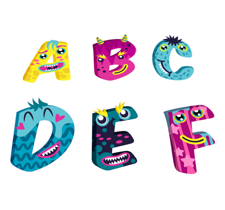 Vinyl teppe spedbarn cpp_privalia barnealfabet - Tenstickers