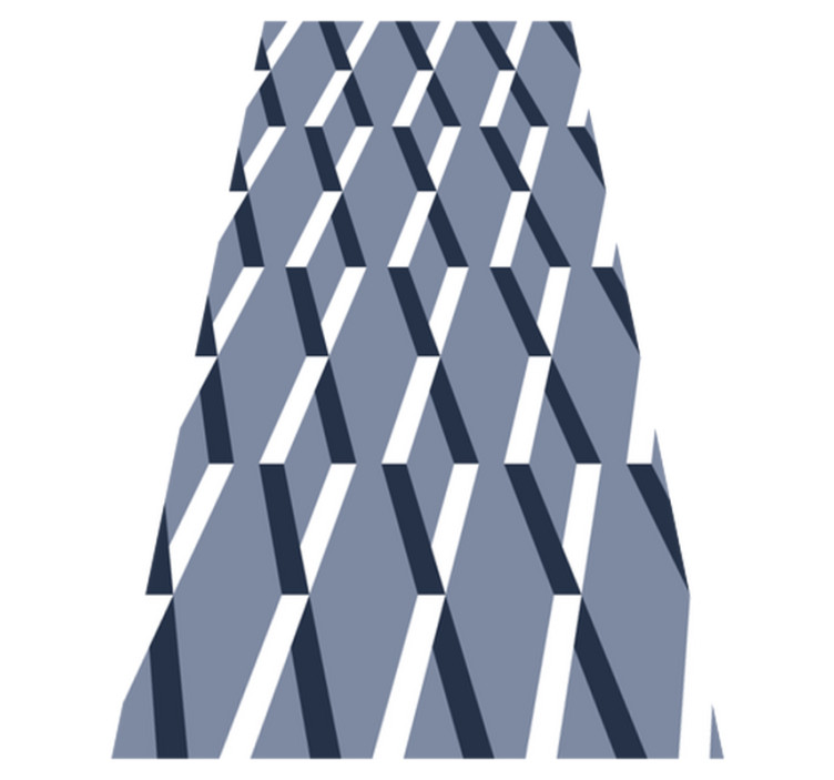 Bad vinyl teppe 3d rhombuser - Tenstickers