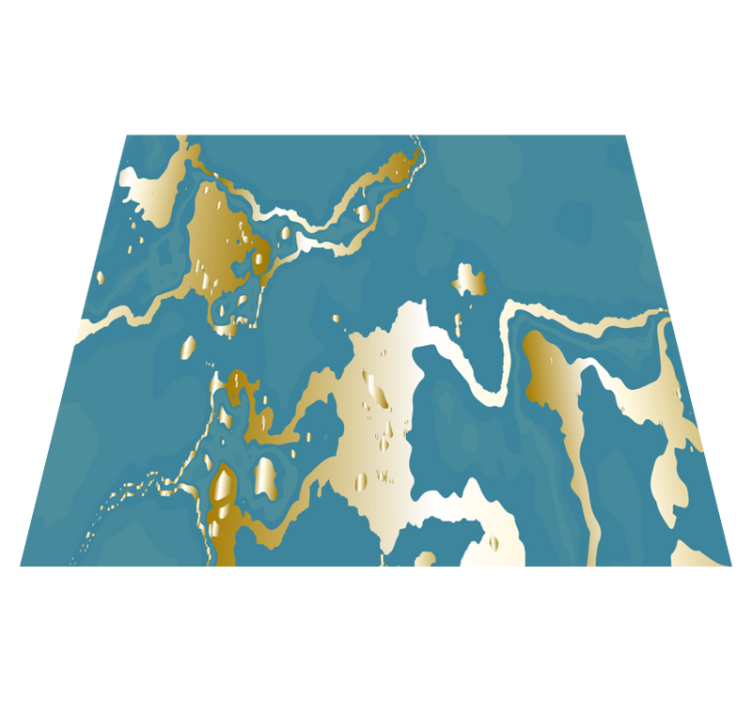 Bad vinyl teppe med marmorert moderne mønster - Tenstickers