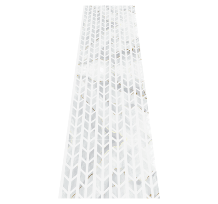 Bad vinyl teppe små gullmarmorfliser - Tenstickers