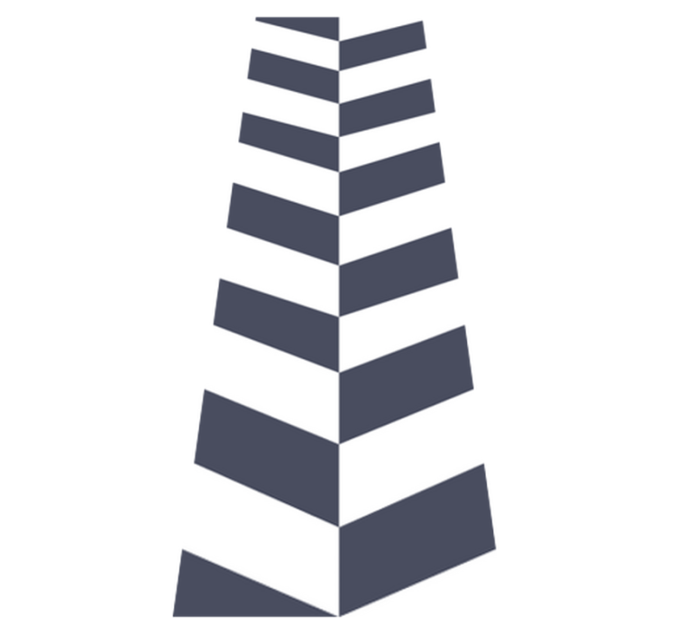 Bad vinyl teppe med marineblå striper mønster - Tenstickers