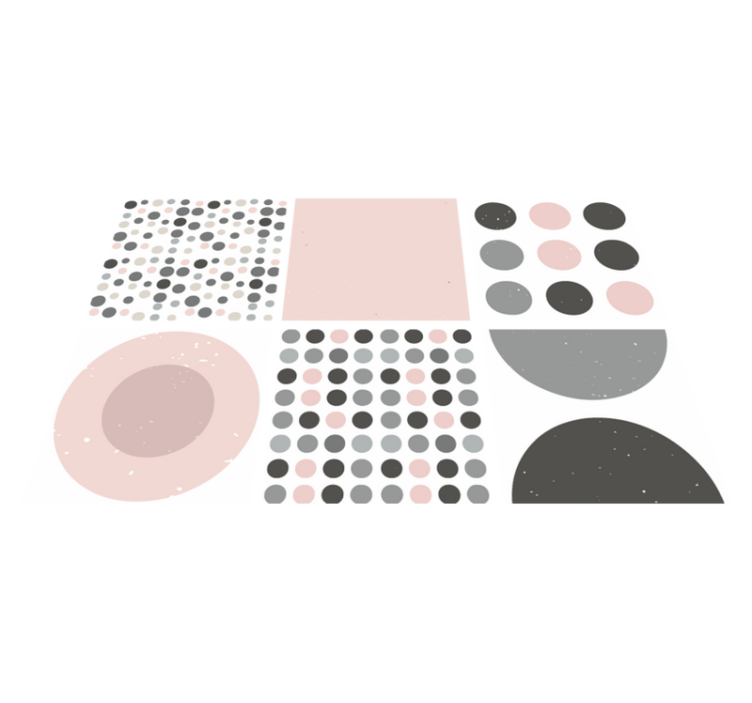 Bad vinyl teppe scandinavian rebekka fliser - Tenstickers