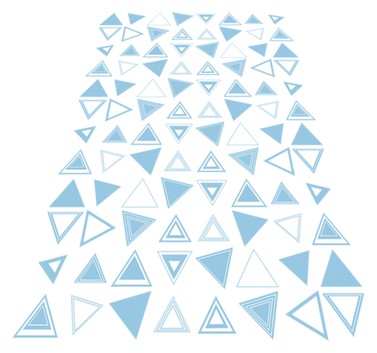 Bad vinyl teppe med trekantet flis klistremerke - Tenstickers