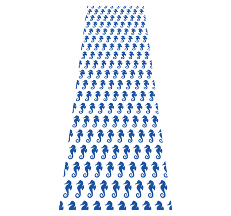 Bad vinyl teppe sjøhest dusj - Tenstickers