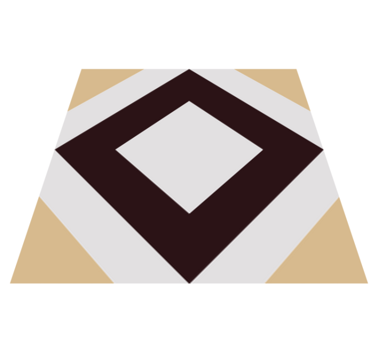 Rutet vintage sementmønster bad vinyl teppe - Tenstickers