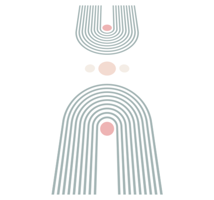 Abstract minimalist bad vinyl teppe - Tenstickers