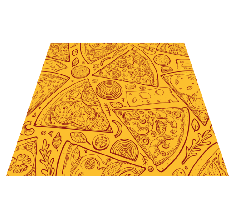 Vinyl teppe kjøkken italienske matikoner - Tenstickers