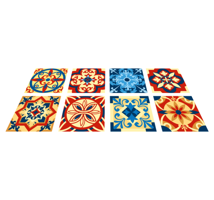 Vinyl teppe kjøkken eraldo azulejos fliser - Tenstickers