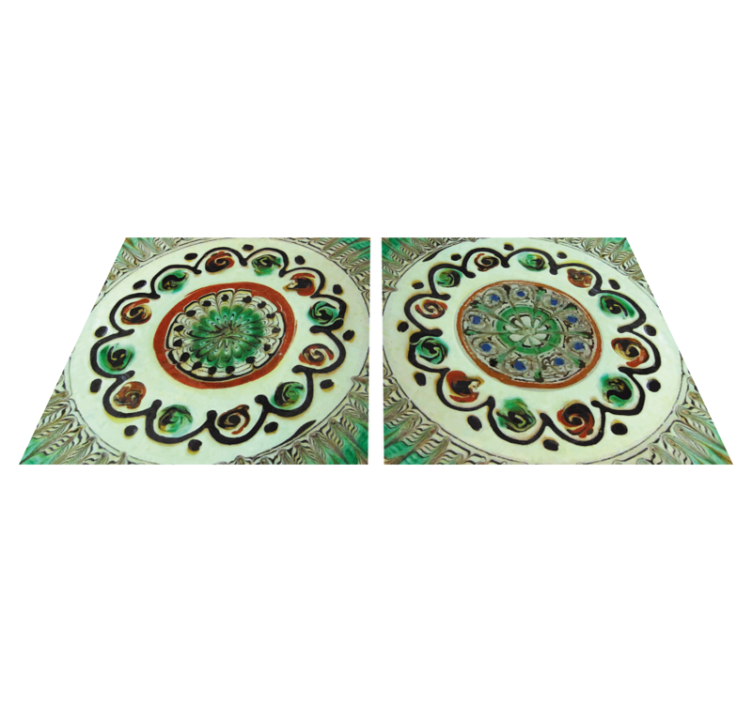 Vinyl teppe kjøkken horezu fliser - Tenstickers