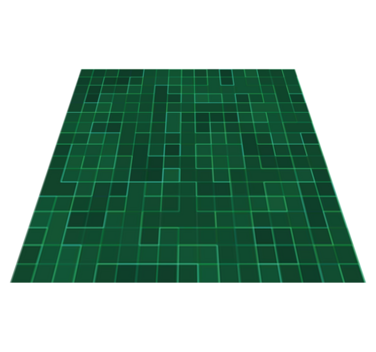 Vinyl teppe kjøkken abstrakt lys grønn mosaikk - Tenstickers