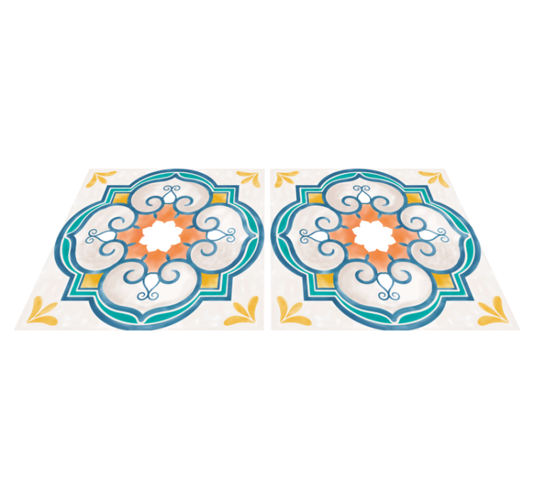 Vinyl teppe kjøkken lignende sementformer - Tenstickers