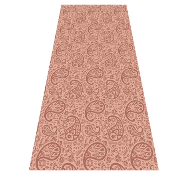 Paisley mønster kjøleskap vinyl teppe kjøkken - Tenstickers