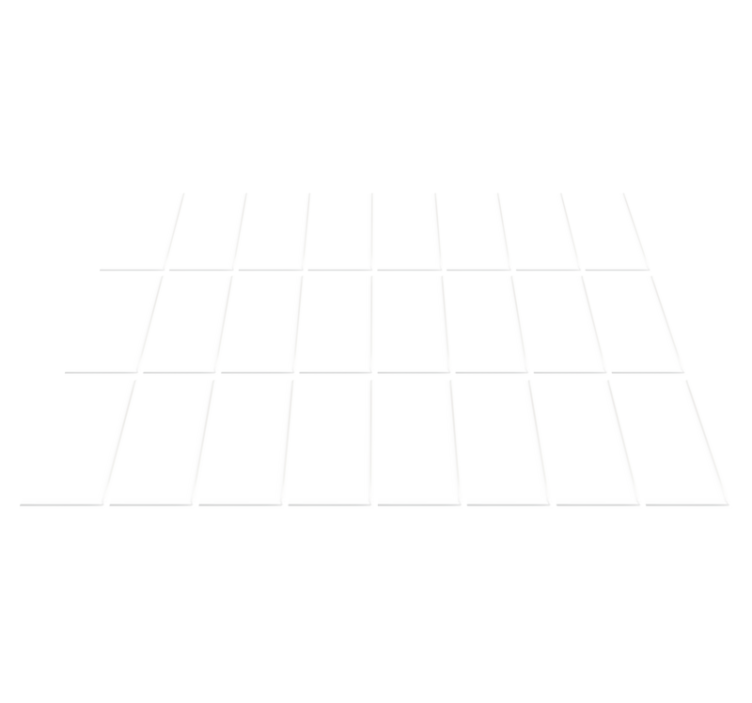 Lang hvit vinyl teppe kjøkken - Tenstickers