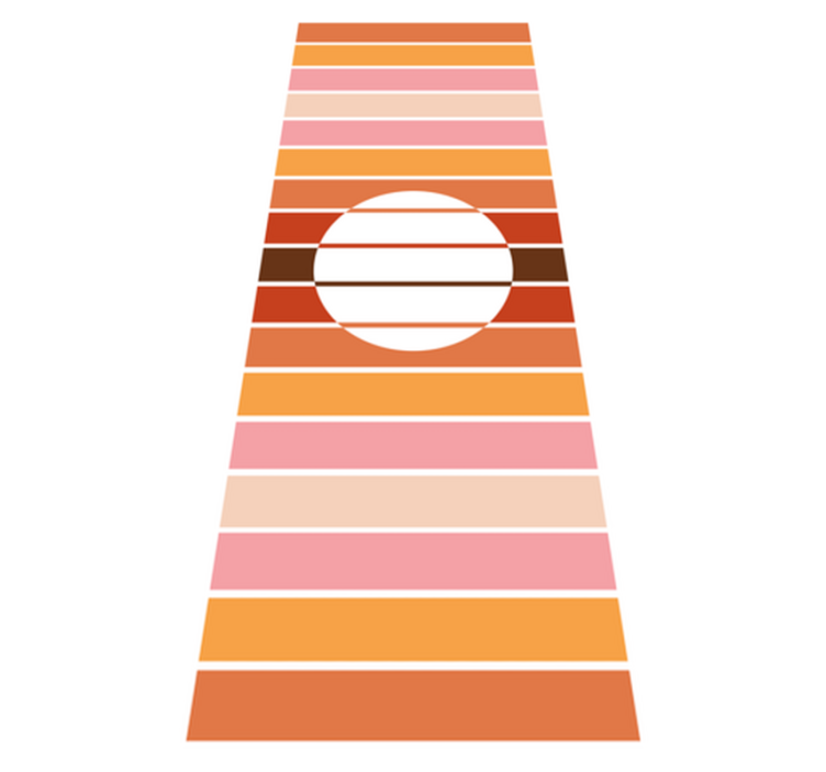 Vinyl teppe kjøkken 70-talls solkjøleskap - Tenstickers