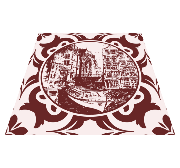 Vinyl teppe kjøkken kanalhus og båt - Tenstickers