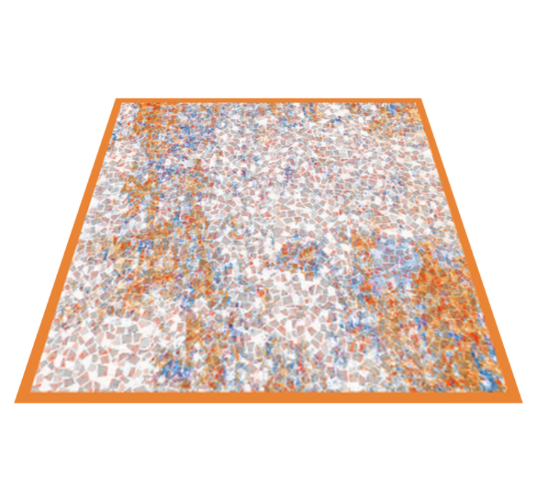 Vinyl teppe kjøkken i porselensgrå mosaikktekstur - Tenstickers