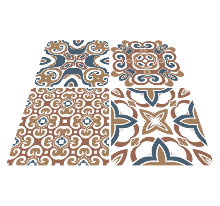 Vinyl teppe kjøkken hydrauliske fliser - Tenstickers