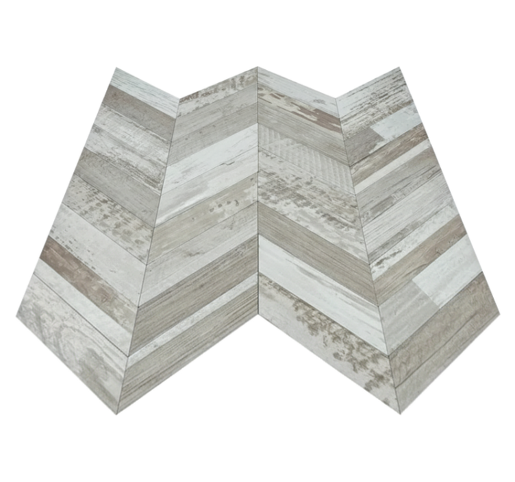 Vinyl teppe kjøkken rustic v-plank - Tenstickers