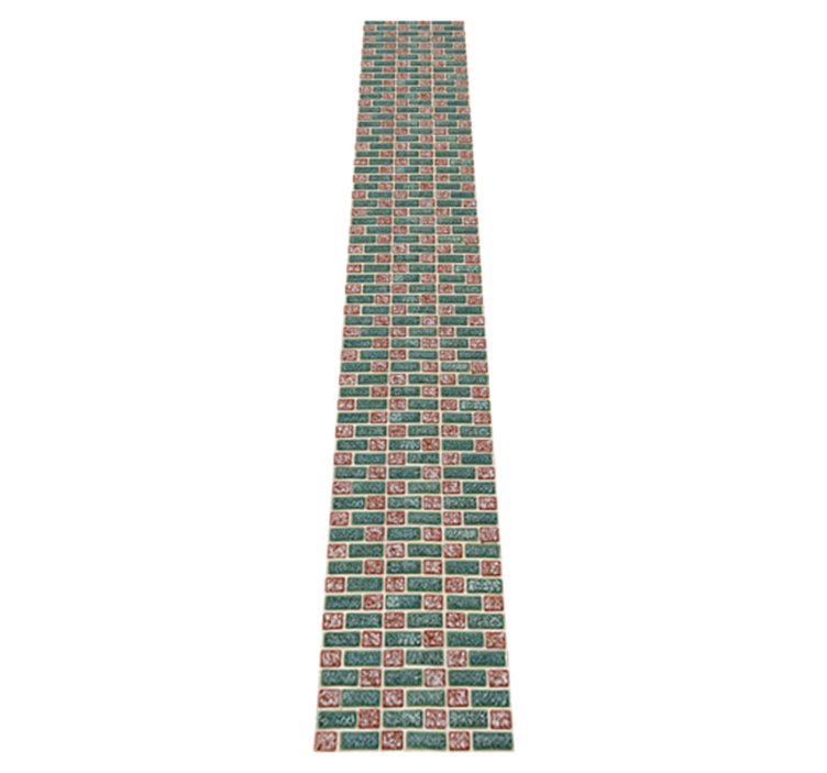 Vinyl teppe kjøkken enkle murfliser - Tenstickers