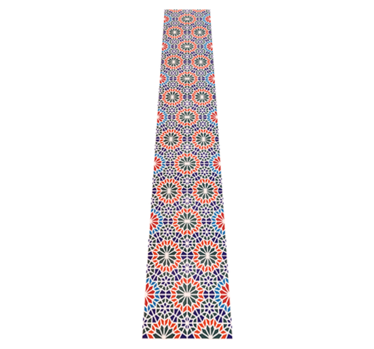 Fargerike kule fliser vinyl teppe kjøkken - Tenstickers