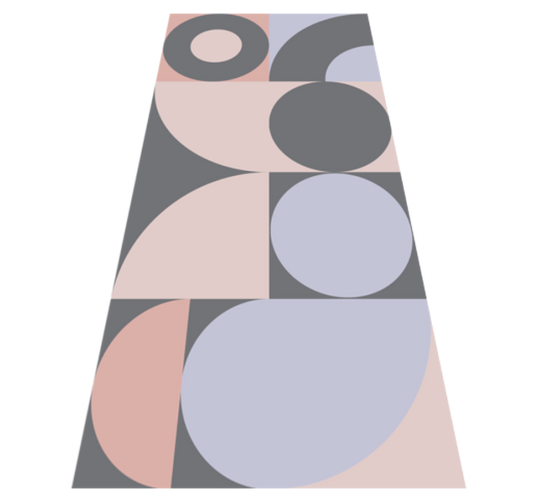 Geometriske sirkler vinyl teppe kjøkken - Tenstickers