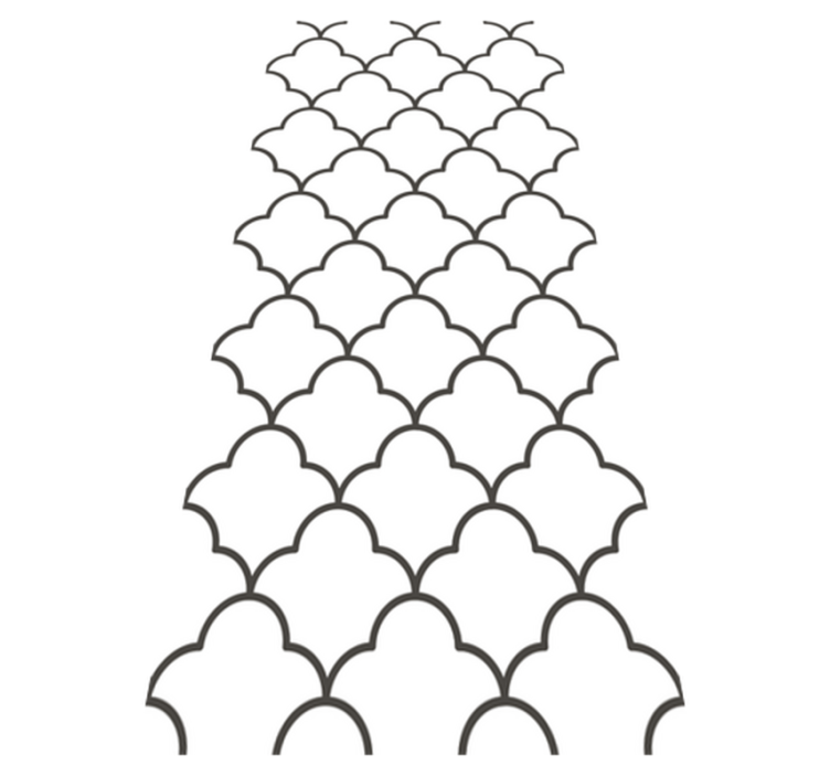 Vinyl teppe kjøkken geometrisk marokkansk design - Tenstickers