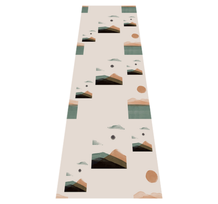 Abstrakte fjell vinyl teppe kontor - Tenstickers