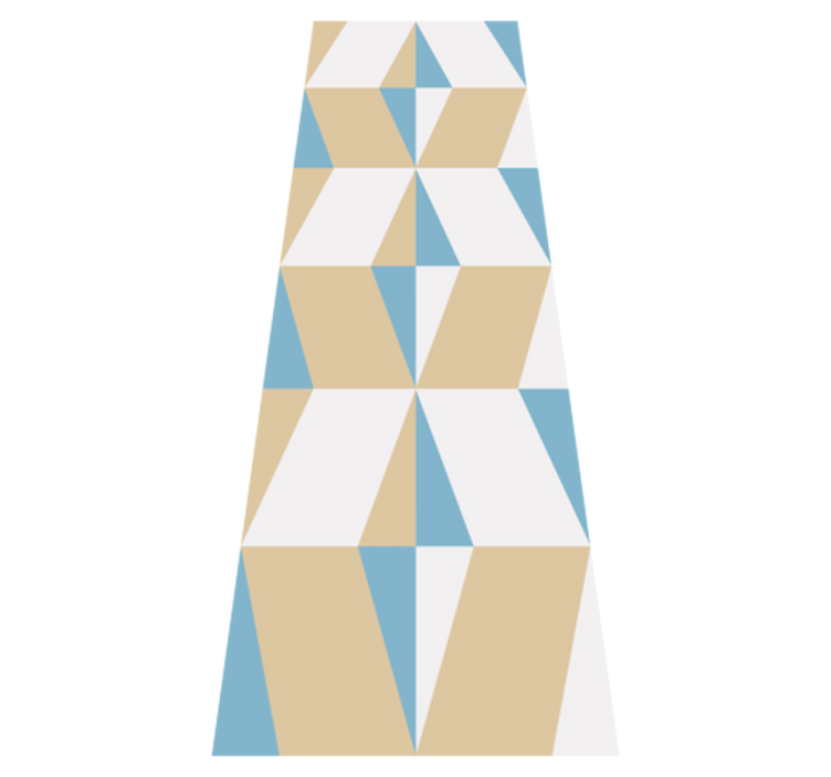 Geometriske minimalistiske former vinyl teppe kontor - Tenstickers