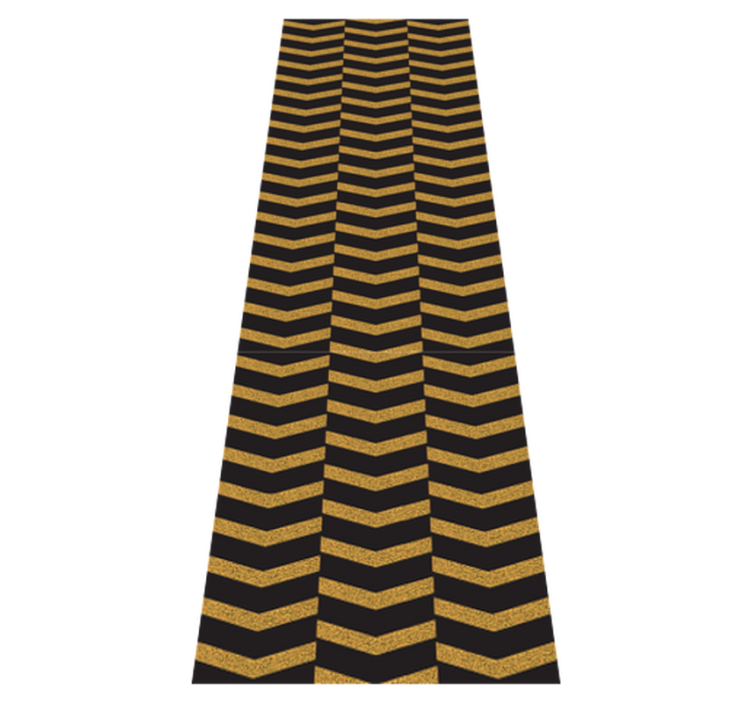 Marble gold linjer vinyl teppe kontor - Tenstickers