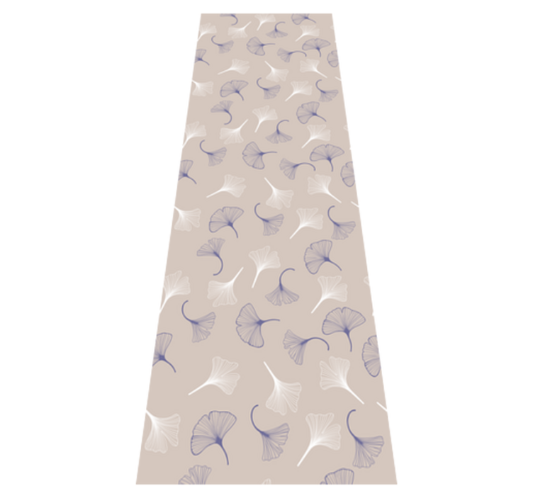 Vinyl teppe kontor ginkgo blader krem - Tenstickers